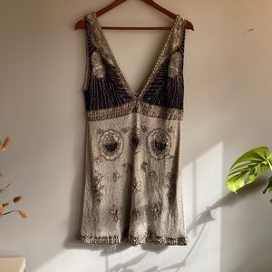 Moondust Beaded Mini Party Dress From Free People.